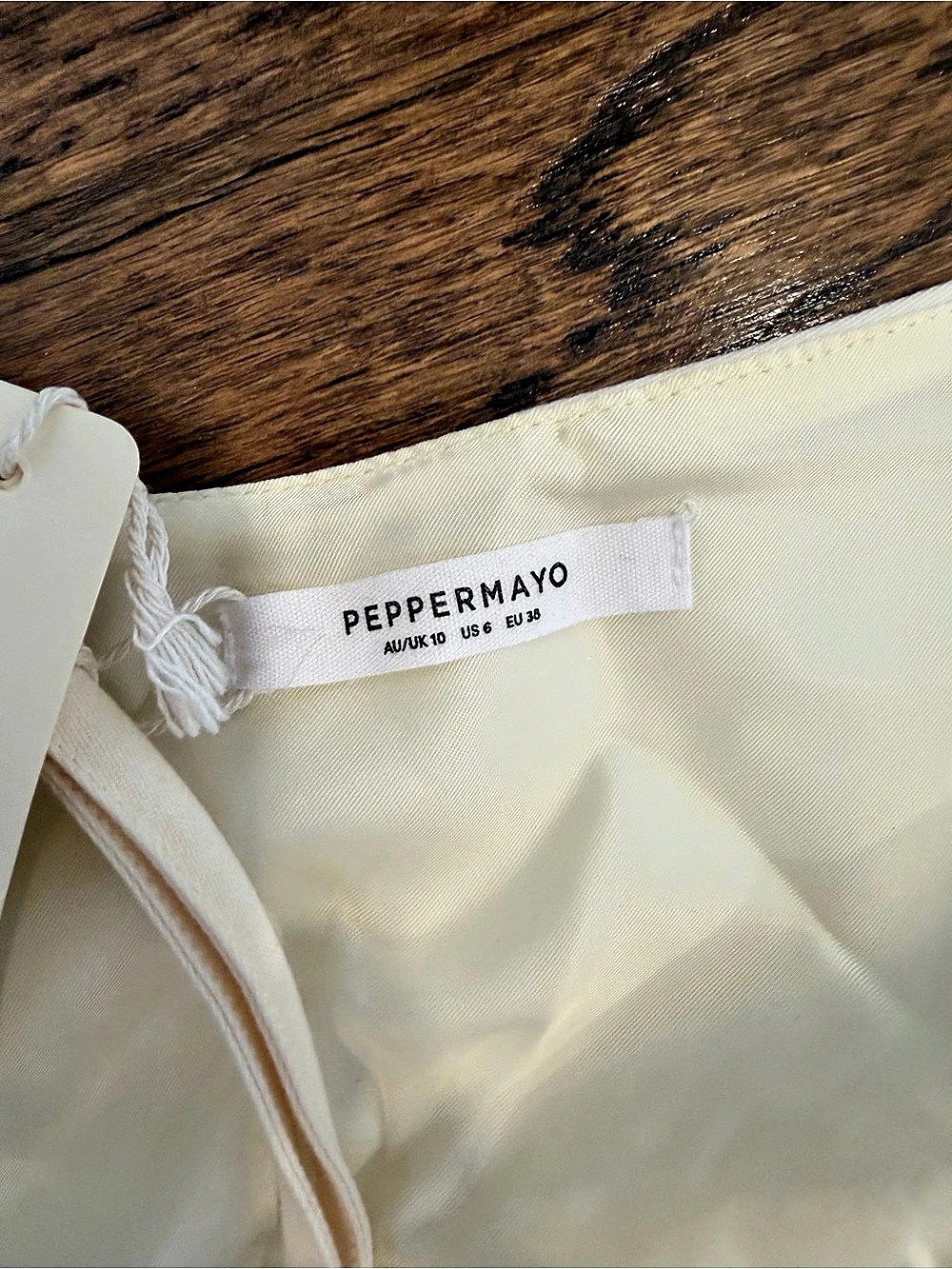 Peppermayo Sarah Halterneck Vest Top and Sarah Mini Skirt Mini Skirt Set White - Picture 3 of 4